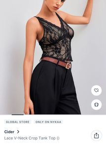 Black Lace Cami Top
