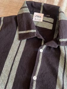 Black striped men’s shirt