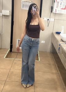 Light Wash Flared Jeans