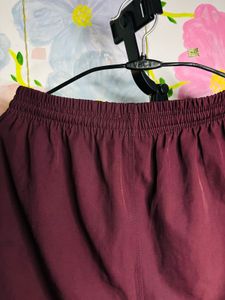 Adidas Burgundy Athletic Shorts
