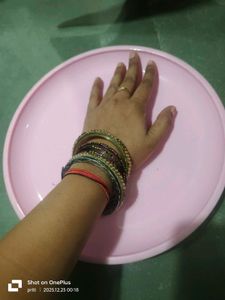 Pink Plastic Bowl and Plate Set