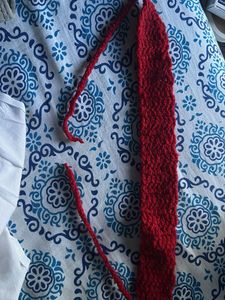 Crochet Red Hair Band