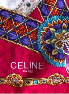 vintage Celine handkerchief bandana