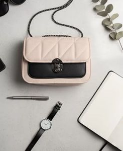 Chic Two-Tone Crossbody Bag