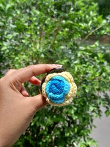 Handmade Crochet Flower Hair Clip