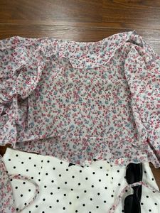 Floral Print Crop Cardigan