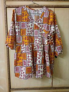 Short Printed Kurti | 100% Cotton | Size L