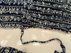 Embellished Navy Floral Kurta