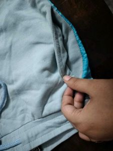 Light Blue Velour Track Pants