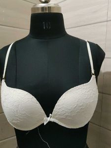 White Lace Padded Bra
