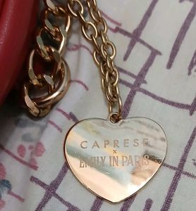 Caprese Red Heart Bow Crossbody Bag