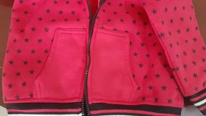 Woollen Pink Hoodie-jacket for girls / women