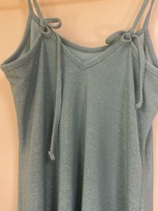 Blue Spaghetti Strap Dress
