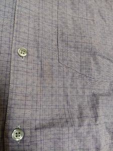 Men's Purple Checkered Long Sleeve Shirt
