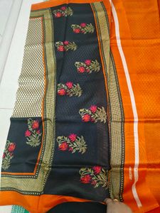 Elegant Printed Cotton Saree