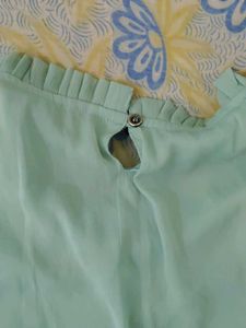 Mint Green Pleated Top