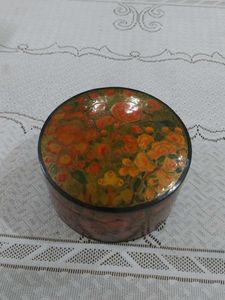 Handmade Paper Mache Floral Decorative Box