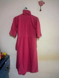 Chic Pink Midi Dress