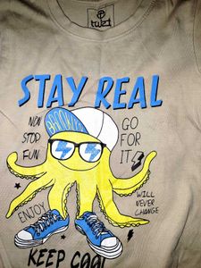 kids Stay Real Octopus T-Shirt
