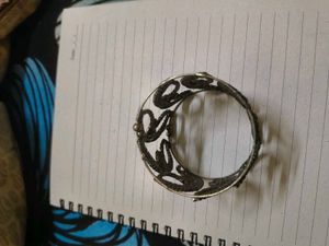 Stunning Black Stone Cuff Bracelet