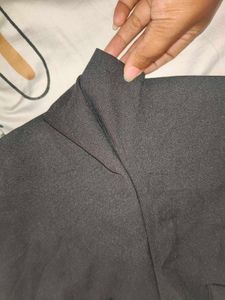Chic Black Buttoned Shorts