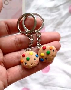 Cute Cookie Keychains (Pair)