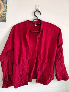 Trending Maroon stretchable shirt for Girls.