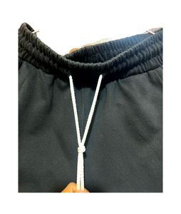 Stylish Black Distressed Damage Sweatpants