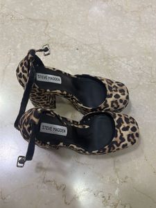Leopard Print Wedge Heels