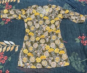 Floral Print short Kurta