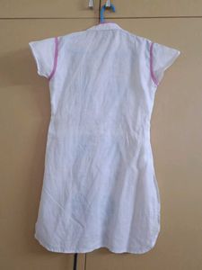 Embroidered White Kurta