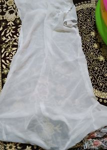 White Kurti With Inner