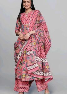 New Libas Cotton Printed Suit Set💟