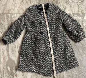Textured Black & White Coat