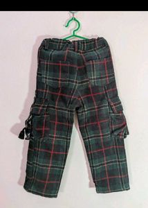 Boys' Plaid Cargo Pants