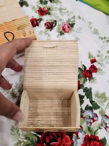 Decorative Bamboo Boxes with Pink Roses