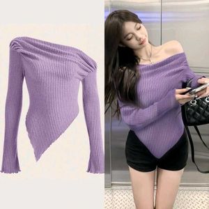 Lavender Off-Shoulder Top