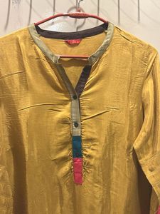 W Mustard Colored Kurta