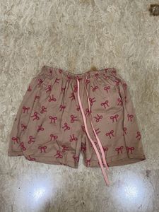 Cute Bow Pajama Shorts