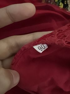 girls Red Lace Dress