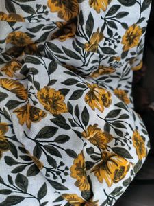 Beautiful frock suite set yellow colour