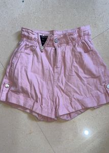 Cute Pink Denim Shorts
