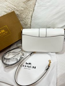 Coach Daisy Print White Crossbody Bag