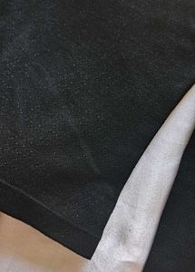 Sparkly Black Turtleneck Top