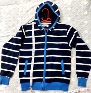 Striped Zip-Up Hoodie