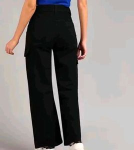 Black Cargo Jeans