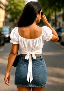 White Crop Top