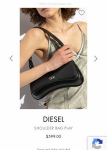 Diesel Black Shoulder Bag