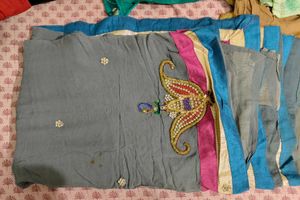 Elegant Grey Saree