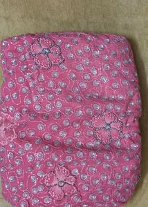 Party wear pink saree